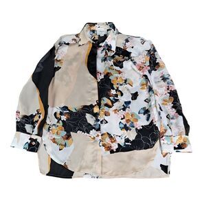 Phillip Jim‎ Multi-Colored Floral Long Sleeve Blouse Womens Size Small